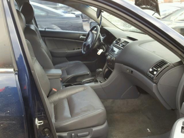 1HGCM66827A082403 - 2007 HONDA ACCORD EX BLUE photo 5