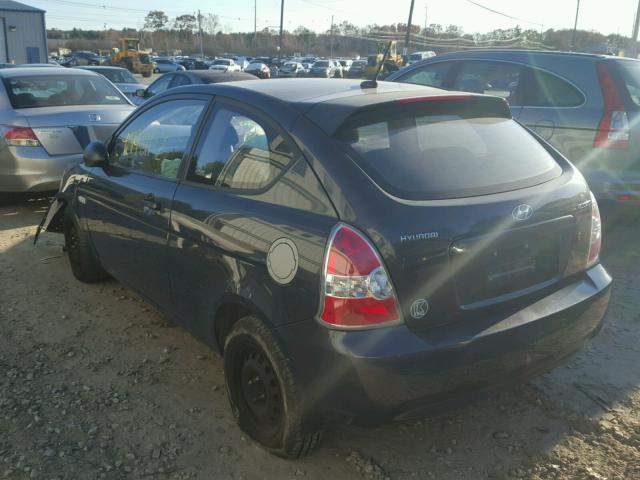 KMHCM36C59U121144 - 2009 HYUNDAI ACCENT GS BLACK photo 3