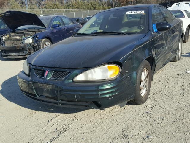 1G2NF52E72M508587 - 2002 PONTIAC GRAND AM S GREEN photo 2