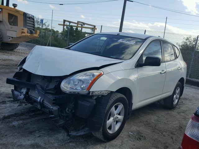 JN8AS5MT2AW008412 - 2010 NISSAN ROGUE S WHITE photo 2