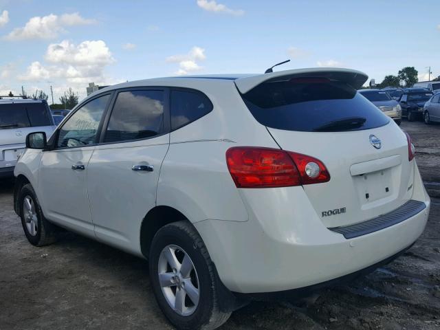 JN8AS5MT2AW008412 - 2010 NISSAN ROGUE S WHITE photo 3