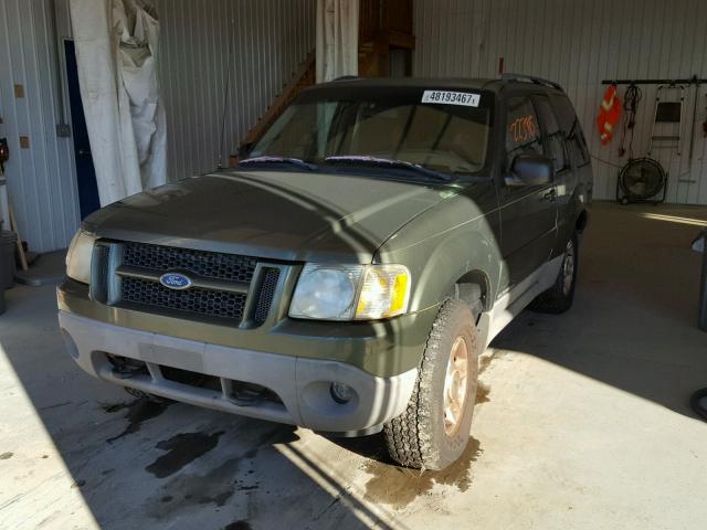 1FMCU70E02UB48761 - 2002 FORD EXPLORER S GREEN photo 2