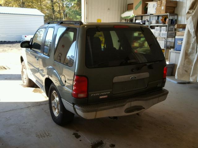 1FMCU70E02UB48761 - 2002 FORD EXPLORER S 绿色 照片 3
