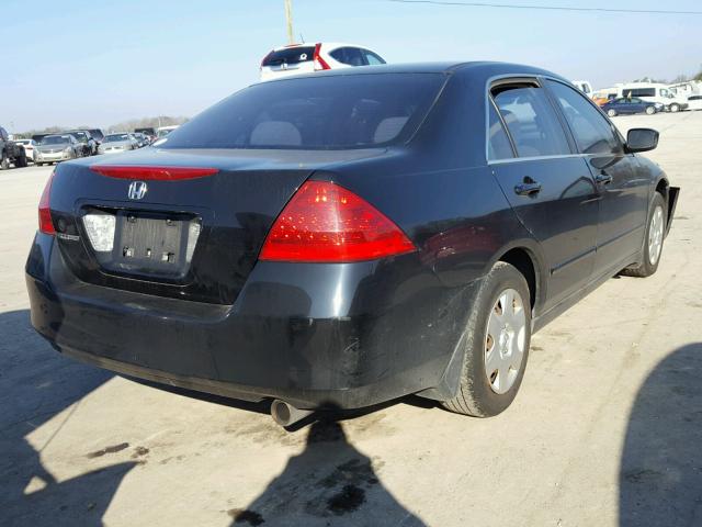 3HGCM56466G708137 - 2006 HONDA ACCORD LX BLACK photo 4