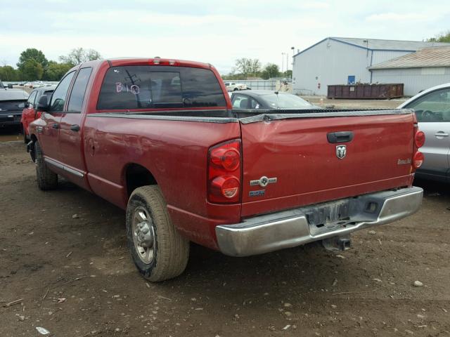 3D7KR28A08G114617 - 2008 DODGE RAM 2500 S წითელი ფოტო 3