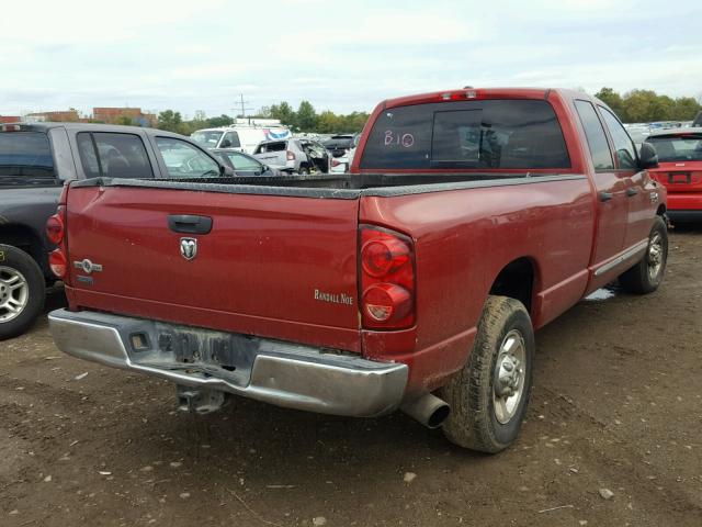 3D7KR28A08G114617 - 2008 DODGE RAM 2500 S წითელი ფოტო 4