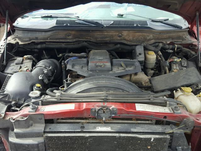 3D7KR28A08G114617 - 2008 DODGE RAM 2500 S წითელი ფოტო 7