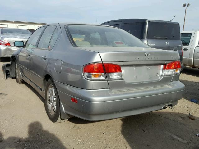 JNKCP11A32T501941 - 2002 INFINITI G20 GRAY photo 3