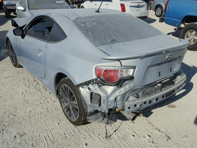 JF1ZNAA16D2732770 - 2013 TOYOTA SCION FR-S SILVER photo 3