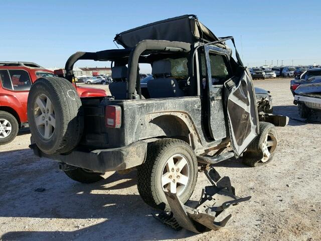 1J4FA24168L535134 - 2008 JEEP WRANGLER X BLACK photo 4