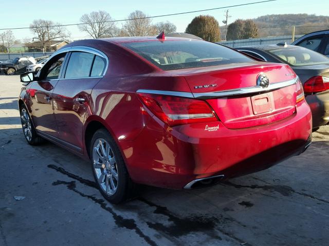 1G4GB5G31EF215084 - 2014 BUICK LACROSSE RED photo 3