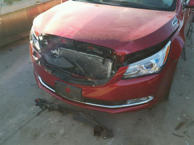 1G4GB5G31EF215084 - 2014 BUICK LACROSSE RED photo 9