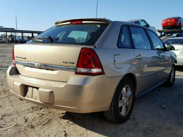 1G1ZT62825F289674 - 2005 CHEVROLET MALIBU MAX GOLD photo 4