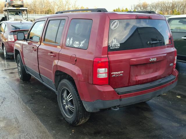 1C4NJRFB0CD658530 - 2012 JEEP PATRIOT LA MAROON photo 3