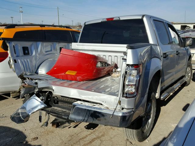 1FTEW1EG5GKE97660 - 2016 FORD F150 SUPER SILVER photo 4