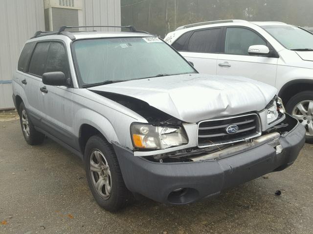 JF1SG63635H733424 - 2005 SUBARU FORESTER 2 SILVER photo 1