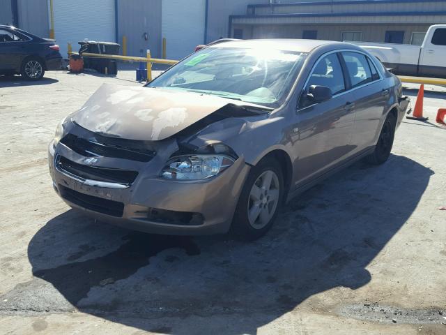 1G1ZG57B28F167758 - 2008 CHEVROLET MALIBU LS 棕色 照片 2