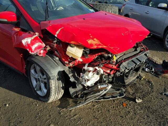 1FADP3F24EL359046 - 2014 FORD FOCUS SE RED photo 9