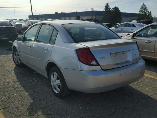 1G8AJ55F27Z180254 - 2007 SATURN ION LEVEL SILVER photo 3