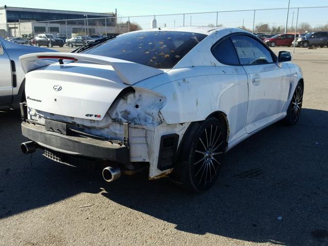 KMHHN65F43U103550 - 2003 HYUNDAI TIBURON GT WHITE photo 4