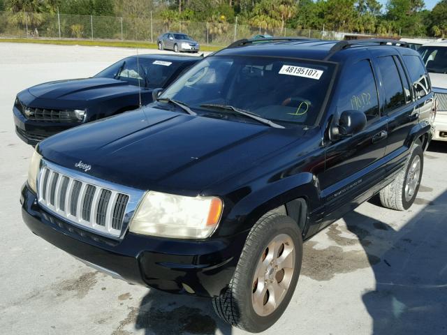 1J4GX58S74C130868 - 2004 JEEP GRAND CHER BLACK photo 2