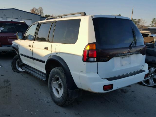 JA4MT21HX1P013883 - 2001 MITSUBISHI MONTERO SP WHITE photo 3