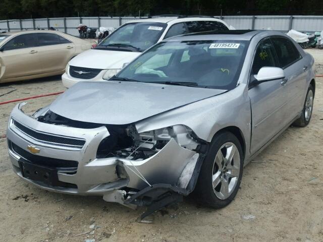 1G1ZC5E07CF212411 - 2012 CHEVROLET MALIBU 1LT SILVER photo 2