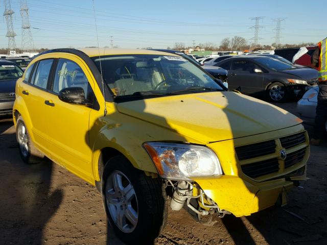 1B3HB48B07D562088 - 2007 DODGE CALIBER SX YELLOW photo 1