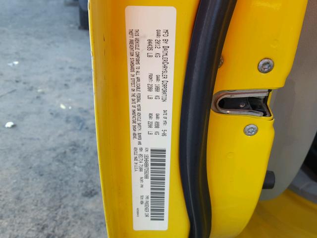 1B3HB48B07D562088 - 2007 DODGE CALIBER SX YELLOW photo 10