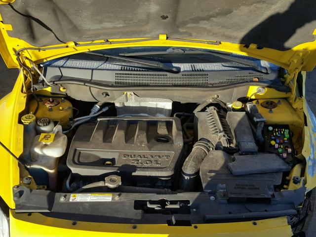 1B3HB48B07D562088 - 2007 DODGE CALIBER SX YELLOW photo 7