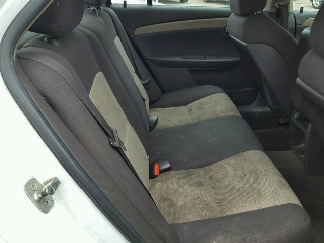 1G1ZG57B79F133624 - 2009 CHEVROLET MALIBU LS WHITE photo 6