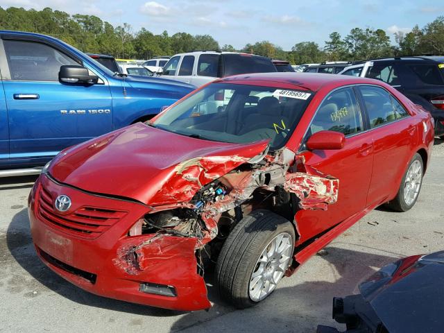 4T1BE46K47U070545 - 2007 TOYOTA CAMRY NEW RED photo 2