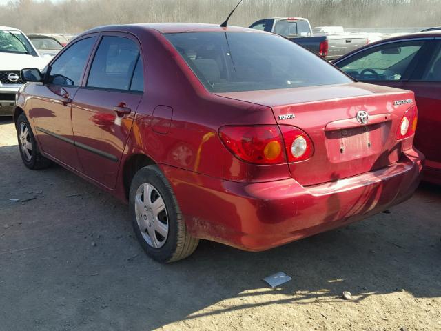 1NXBR32E73Z060844 - 2003 TOYOTA COROLLA CE RED photo 3