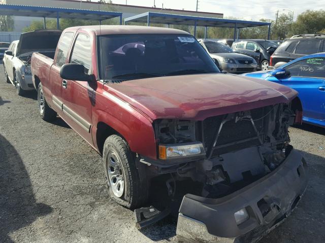 2GCEC19V551320881 - 2005 CHEVROLET SILVERADO MAROON photo 1