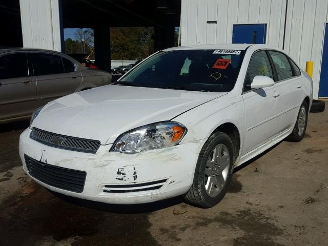 2G1WG5E37C1219920 - 2012 CHEVROLET IMPALA LT WHITE photo 2