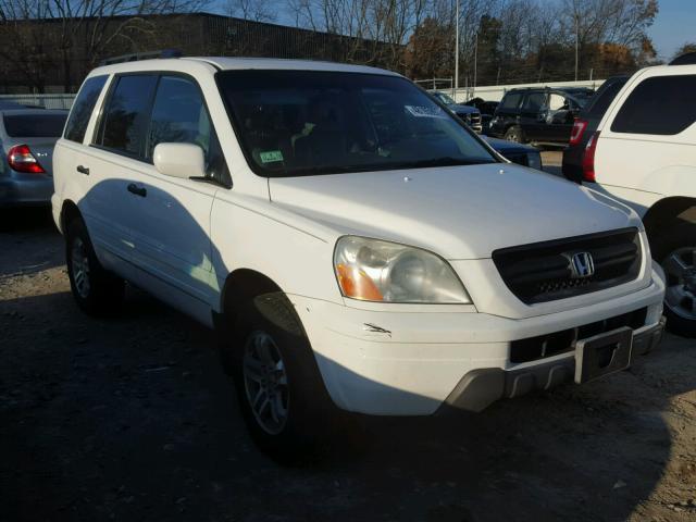 2HKYF18555H547752 - 2005 HONDA PILOT EXL WHITE photo 1