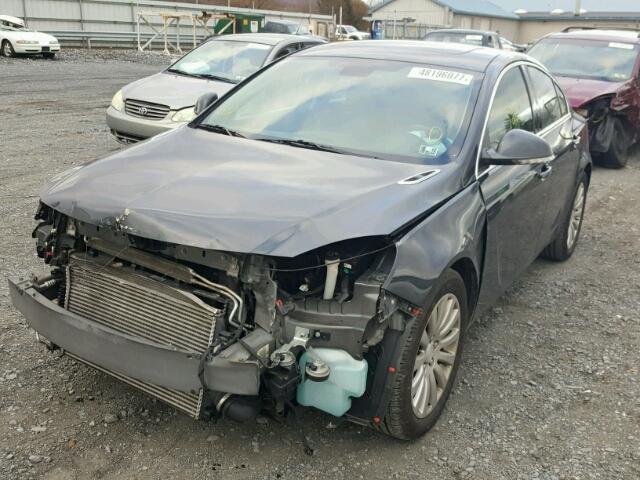 2G4GS5EV1C9156287 - 2012 BUICK REGAL PREM CHARCOAL photo 2