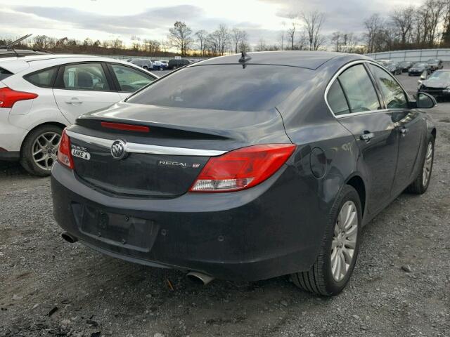 2G4GS5EV1C9156287 - 2012 BUICK REGAL PREM CHARCOAL photo 4