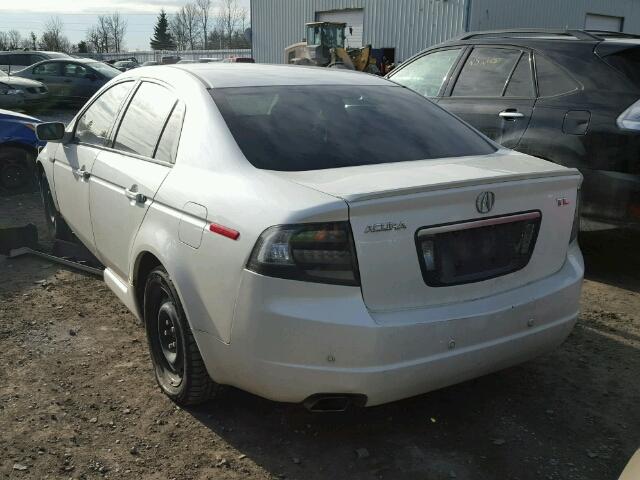 19UUA66295A800082 - 2005 ACURA TL WHITE photo 3