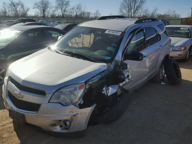 2CNFLEEW4A6233136 - 2010 CHEVROLET EQUINOX LT SILVER photo 2