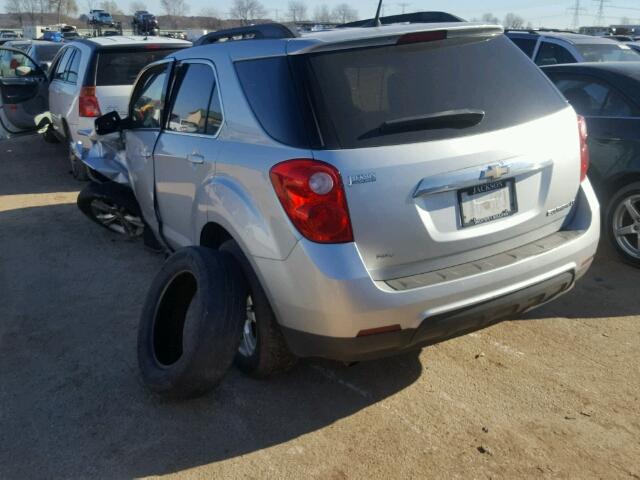 2CNFLEEW4A6233136 - 2010 CHEVROLET EQUINOX LT SILVER photo 3