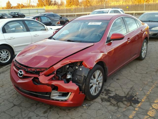 1YVHZ8CH9A5M57767 - 2010 MAZDA 6 I RED photo 2