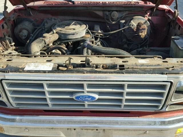 2FTCF15Y2GCA93431 - 1986 FORD F150 RED photo 7