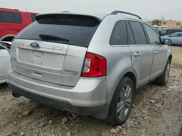 2FMDK4KC0DBA26429 - 2013 FORD EDGE LIMIT SILVER photo 4