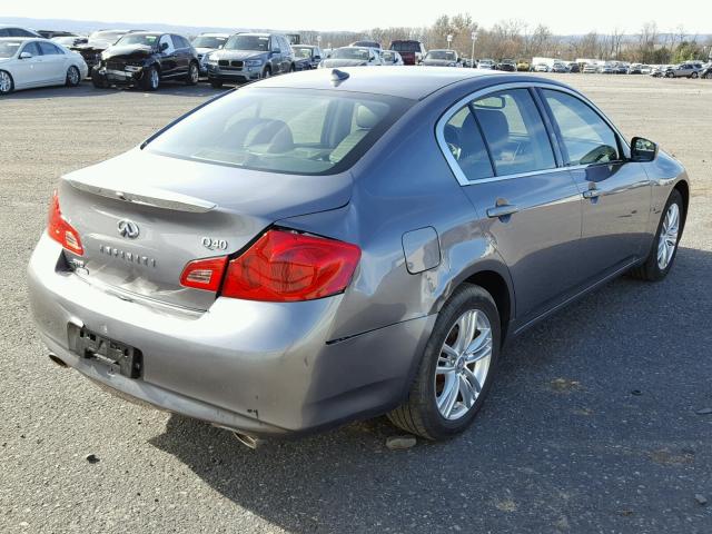 JN1CV6AR1FM522879 - 2015 INFINITI Q40 GRAY photo 4