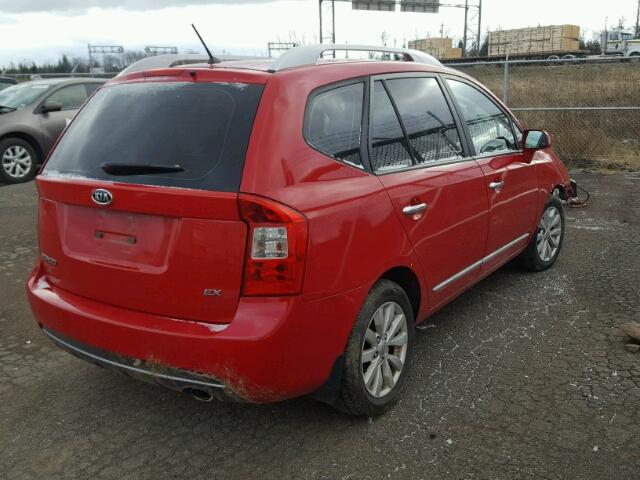 KNAHH8A83C7405986 - 2012 KIA RONDO RED photo 4