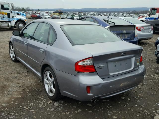 4S3BL616397227306 - 2009 SUBARU LEGACY 2.5 GRAY photo 3