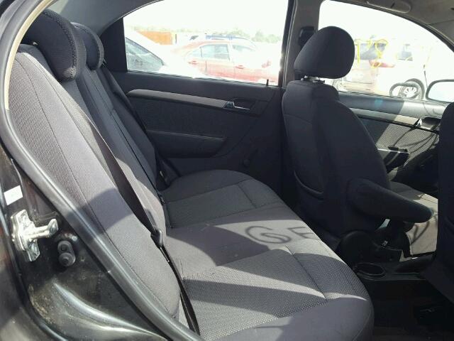 KL1TD56668B208028 - 2008 CHEVROLET AVEO BASE Czarny zdjęcie 6