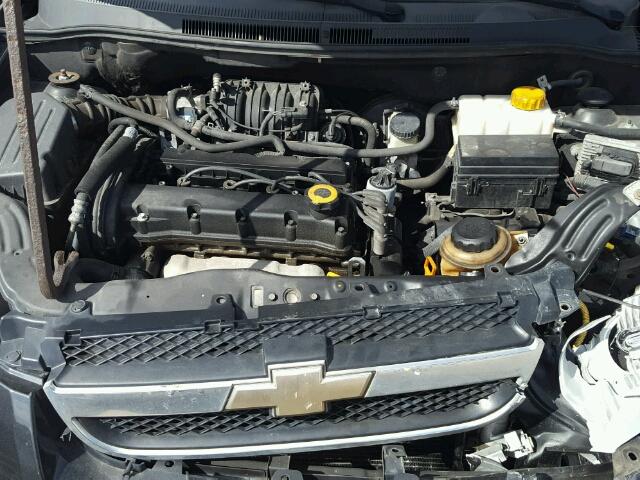 KL1TD56668B208028 - 2008 CHEVROLET AVEO BASE Czarny zdjęcie 7