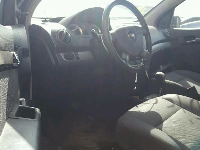 KL1TD56668B208028 - 2008 CHEVROLET AVEO BASE Czarny zdjęcie 9